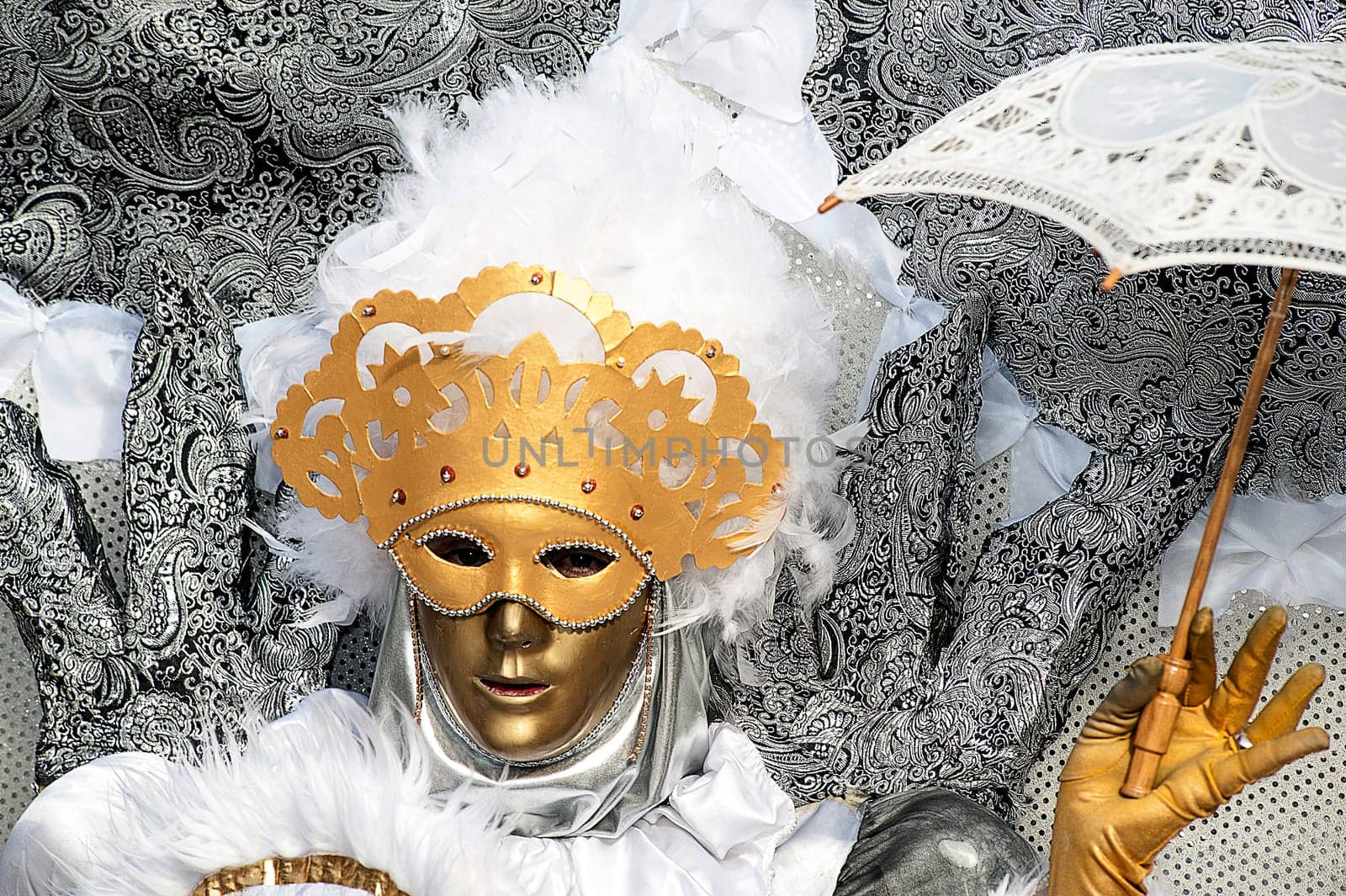 VENICE, ITALY - Febrary 5 2018: The masks of the Venice carnival 2018.