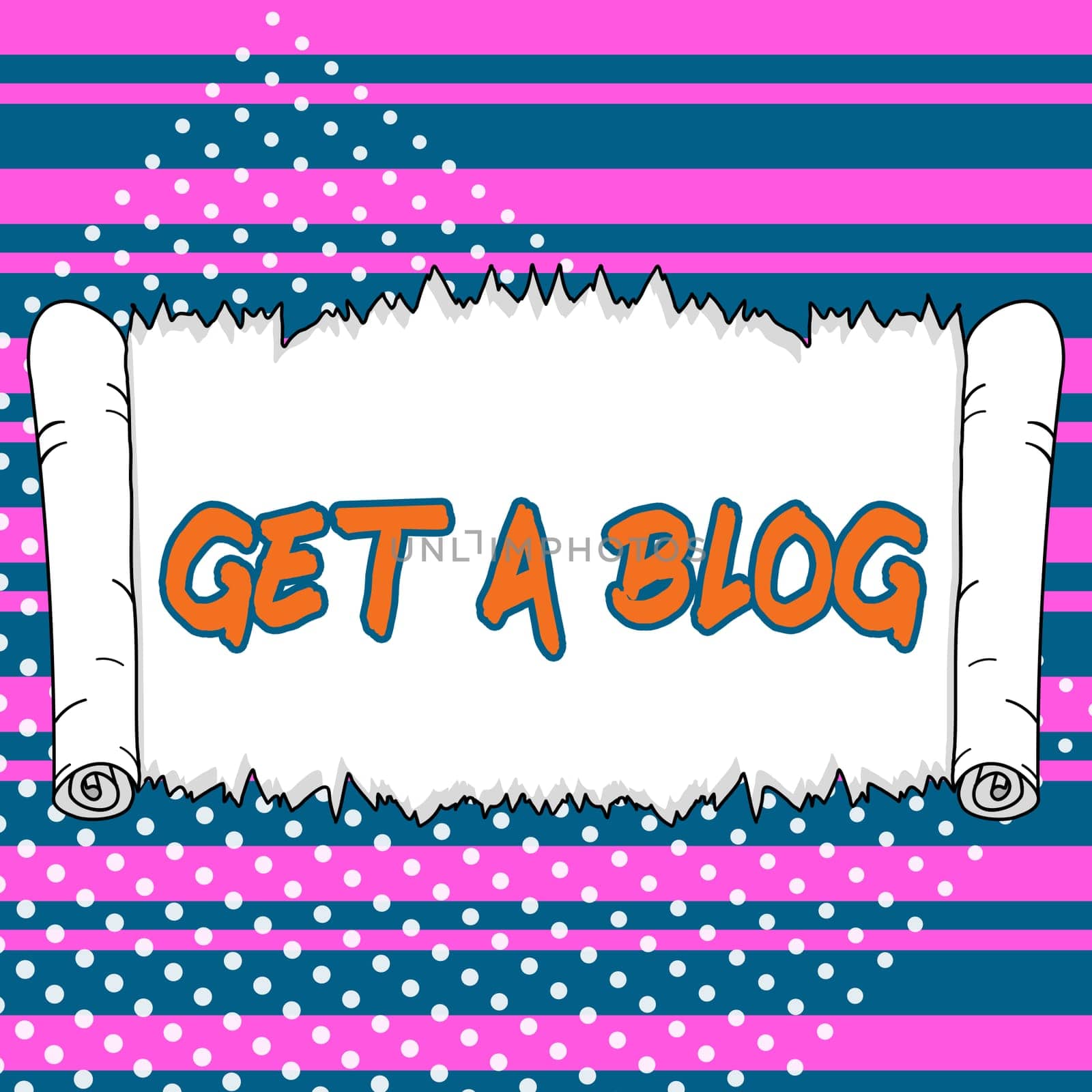 Text caption presenting Get A Blog, Internet Concept Start writing on social networks blogging modern communication