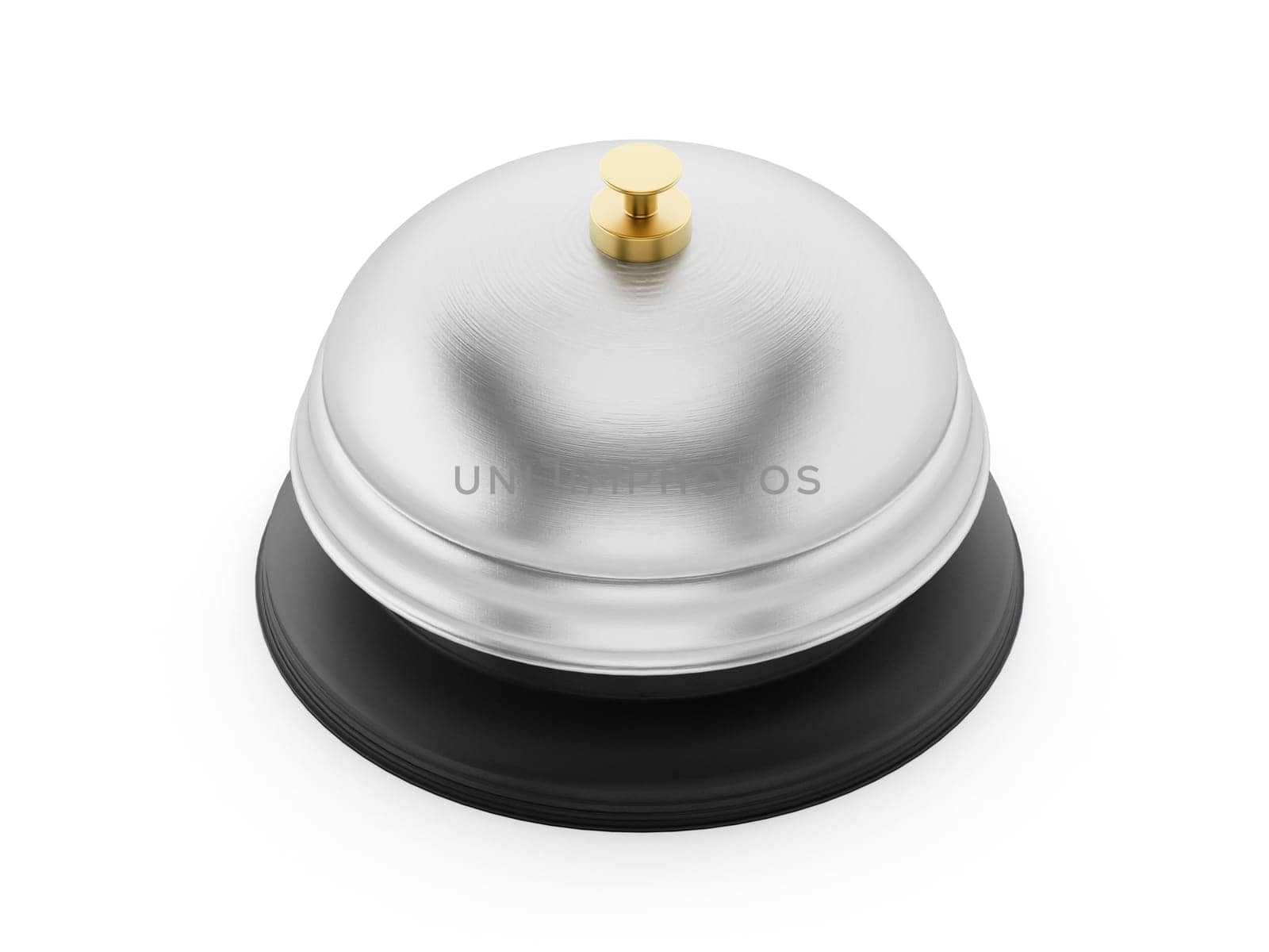 Service bell isolated on white. 3D illustration.