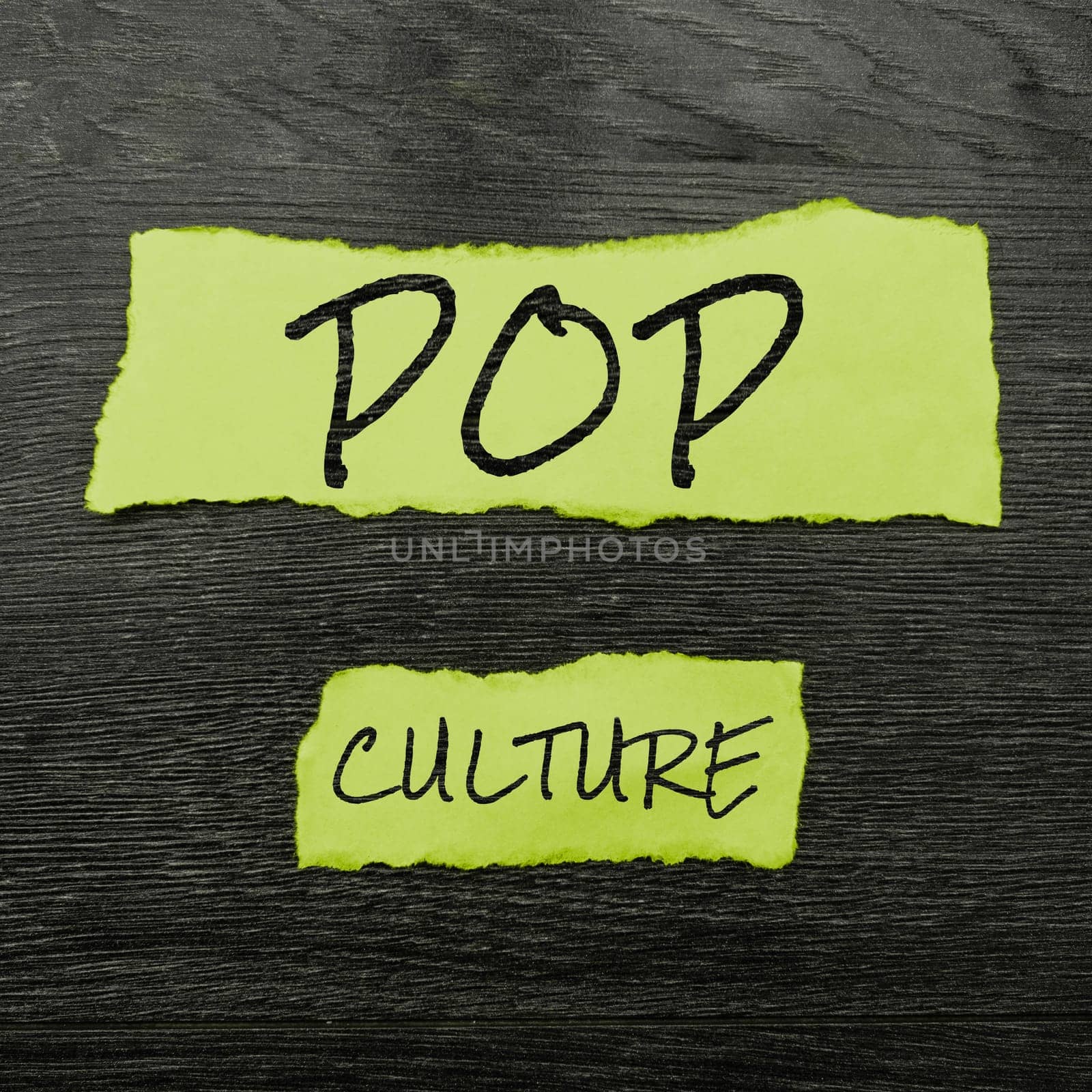 Text showing inspiration Pop Culture, Conceptual photo describes the lifestyle and tastes of the majority of mostly younger people