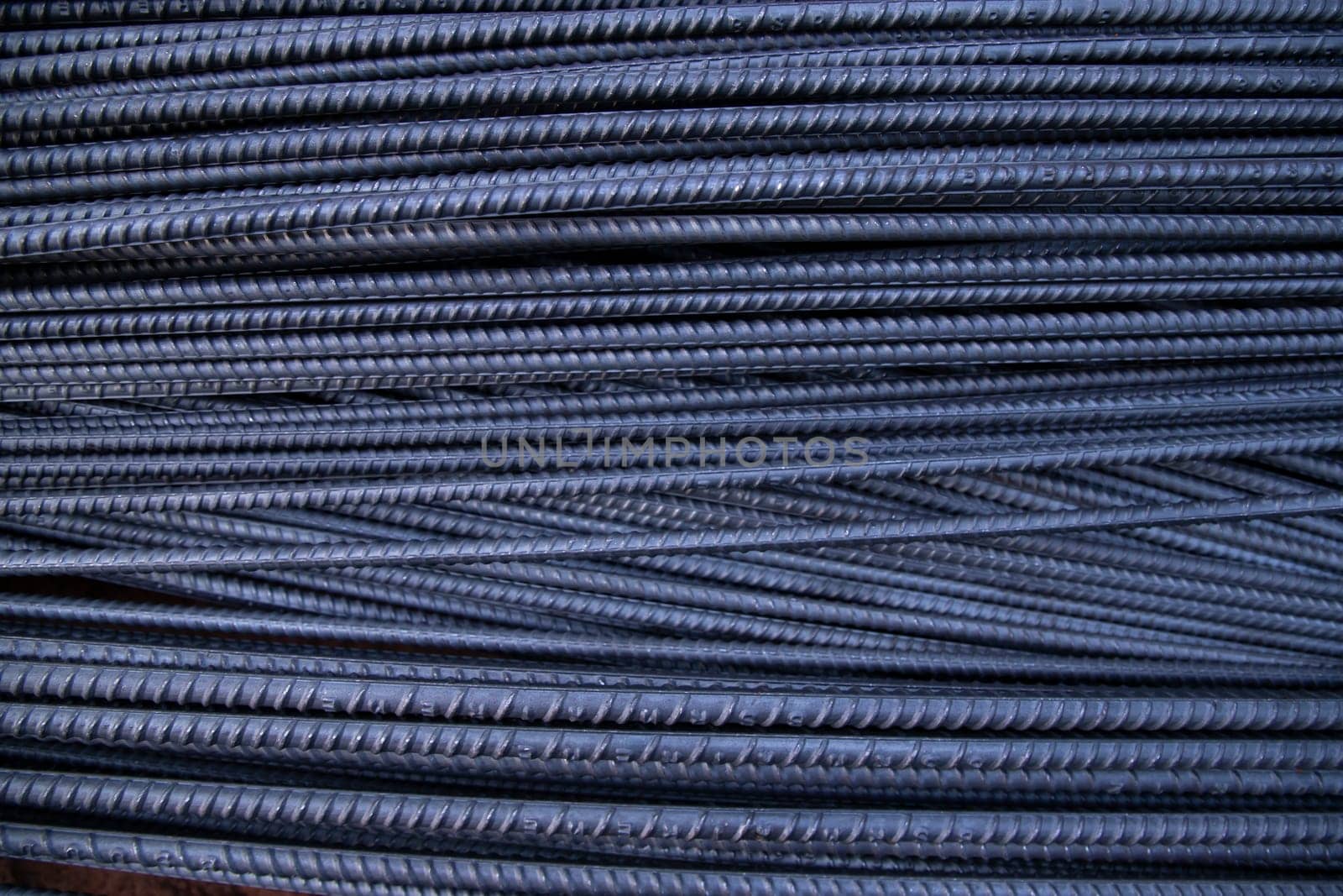 steel wire for construction work, close-up of steel wire background