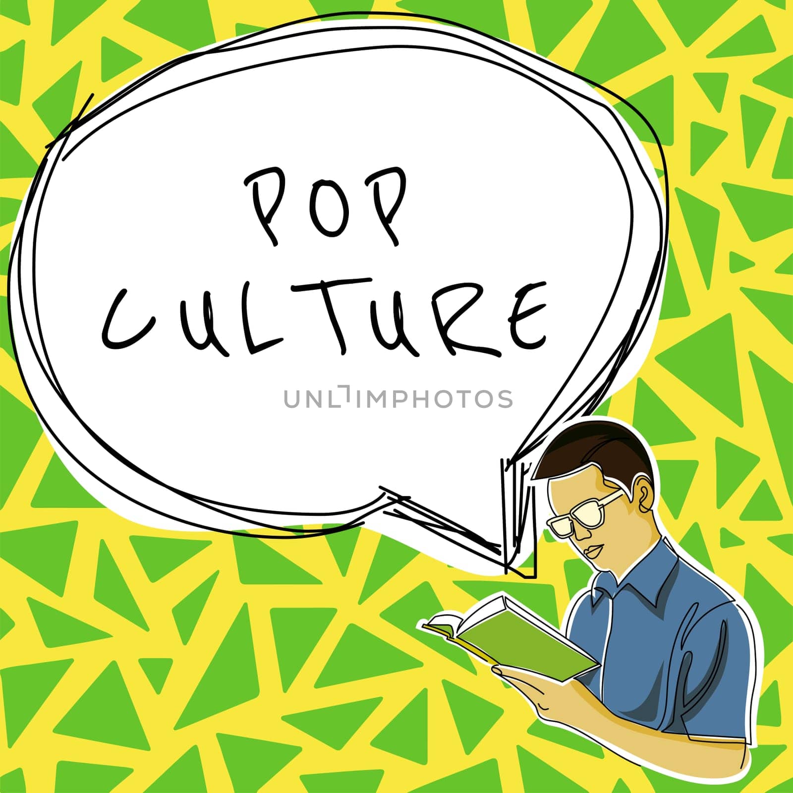 Writing displaying text Pop Culture, Business showcase describes the lifestyle and tastes of the majority of mostly younger people
