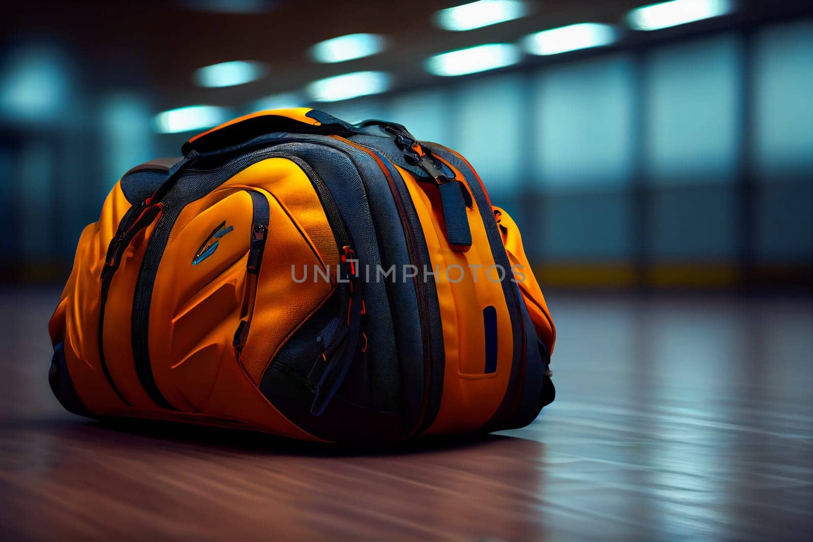 Duffel Bag. Luggage Handbag. Generative AI.