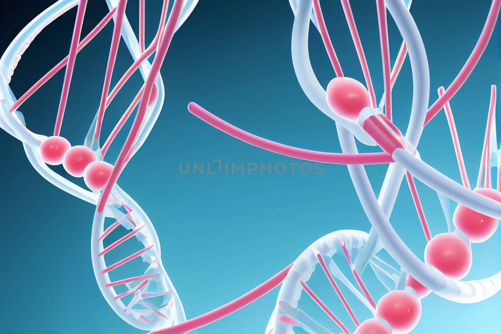 Illustrative image of the DNA double helix structure