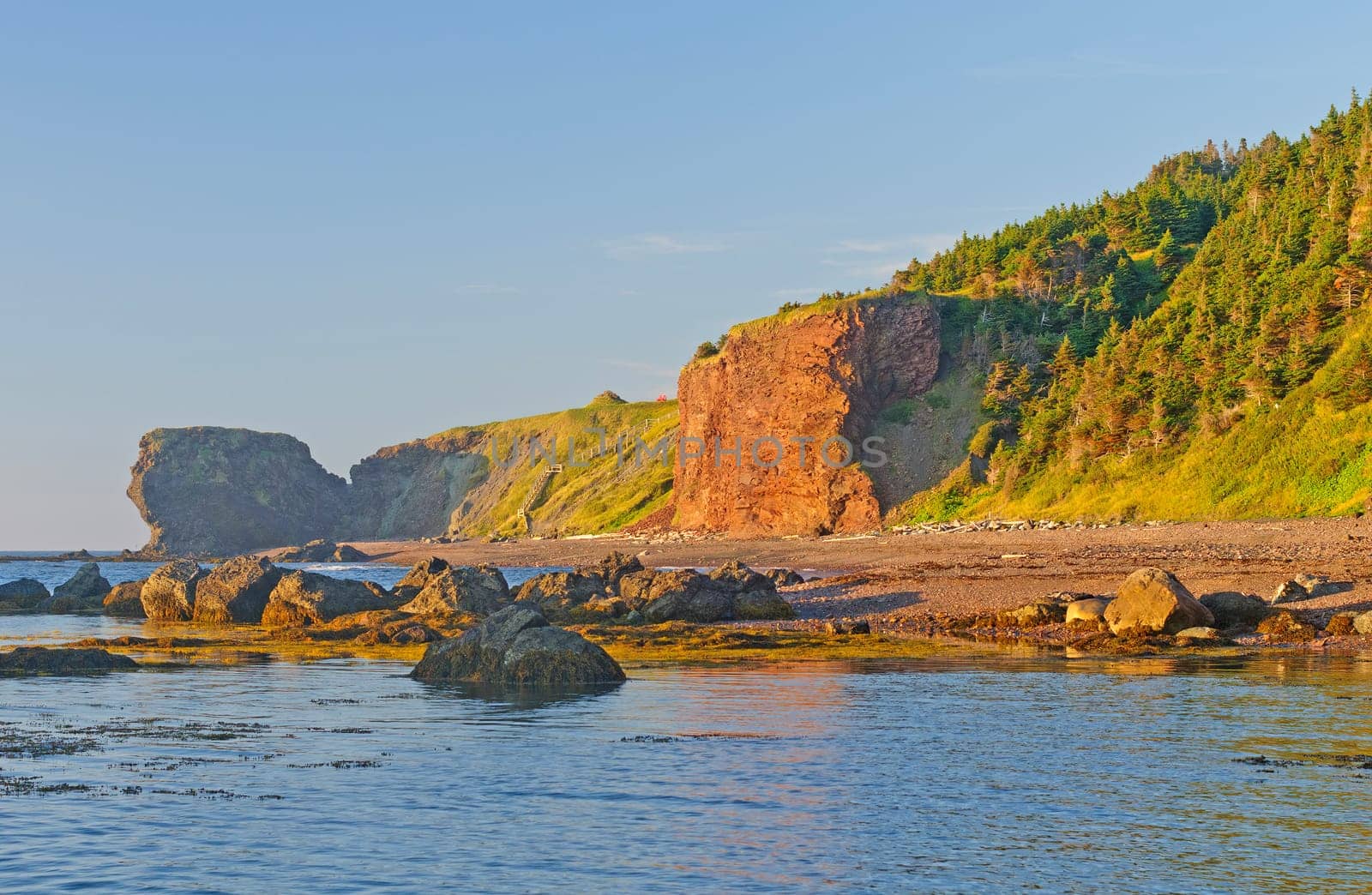 Dramatic Cliffs on a Rugged Coast on the Green Gardens in Gros Morne National Park in Newfoundland