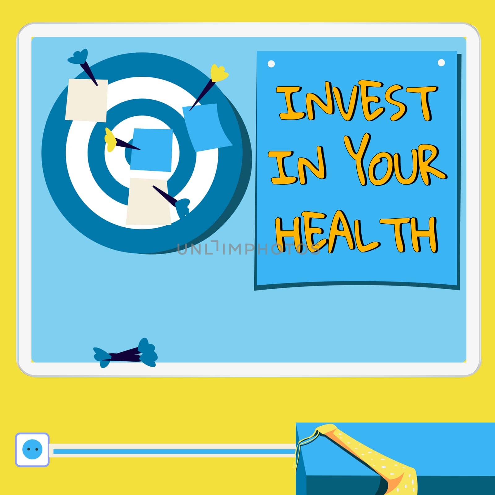 Conceptual caption Invest In Your Health, Conceptual photo Live a Healthy Lifestyle Quality Food for Wellness
