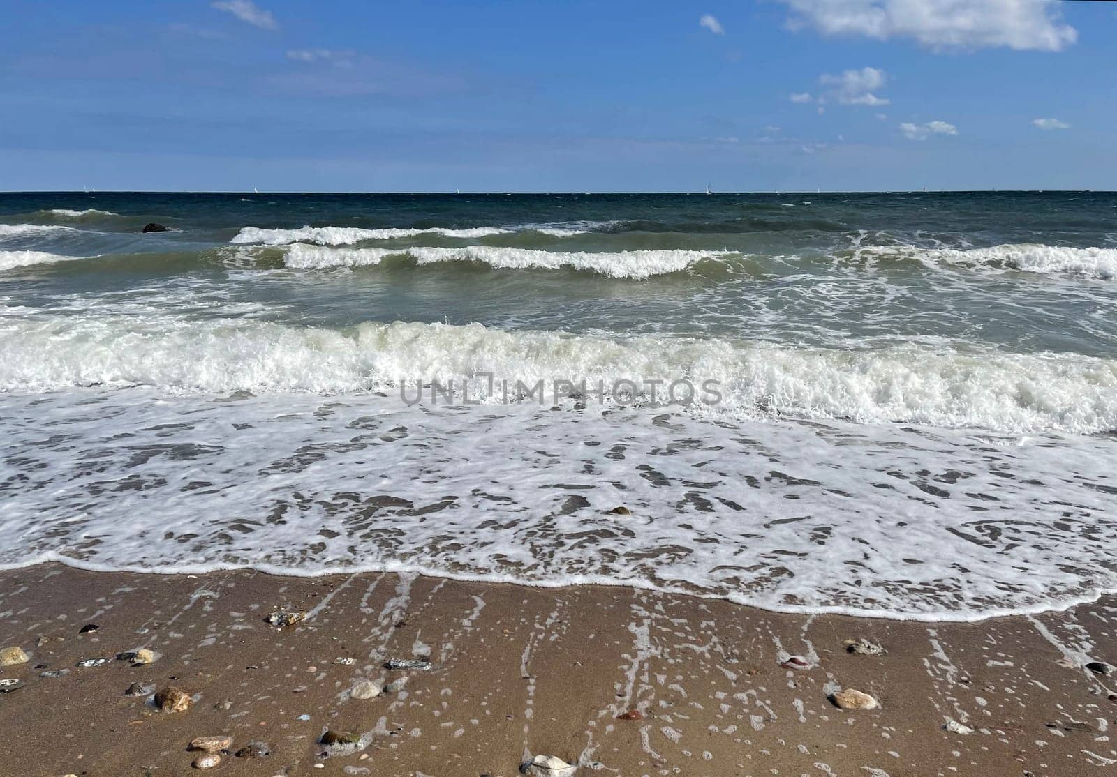 Ostseestrand near Schoenhagen is a tranquil beach,with sand and pebbles. Ostseestrand near Schoenhagen is a tranquil bathing beach with sand and pebbles.
