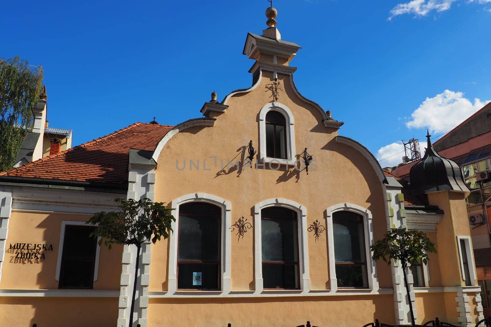Zvornik, Bosnia and Herzegovina 1 October 2022 Museum collection in the architectural object of the Kasine building. The museum collection has natural history, archeology, history and ethnology items