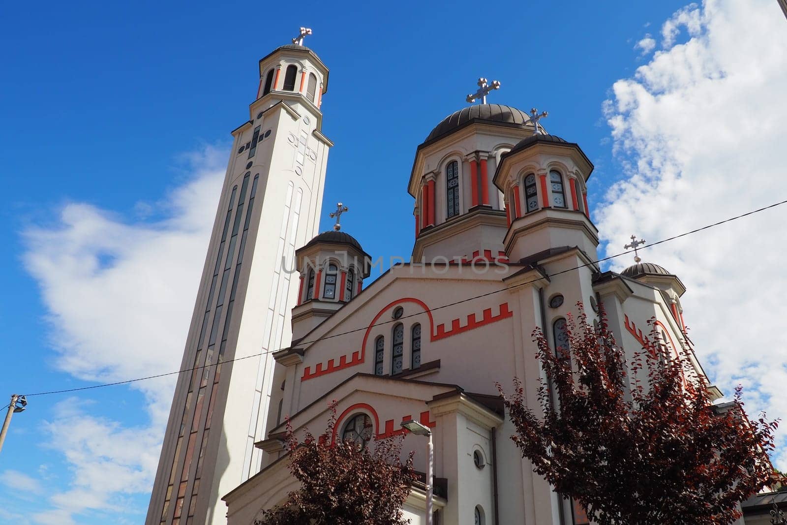 Zvornik, Bosnia and Herzegovina, 1 October 2022 The Cathedral of the Nativity of the Blessed Virgin Mary in Zvornik of the Eparchy of Zvornik-Tuzla is the main and largest Orthodox church in Zvornik.