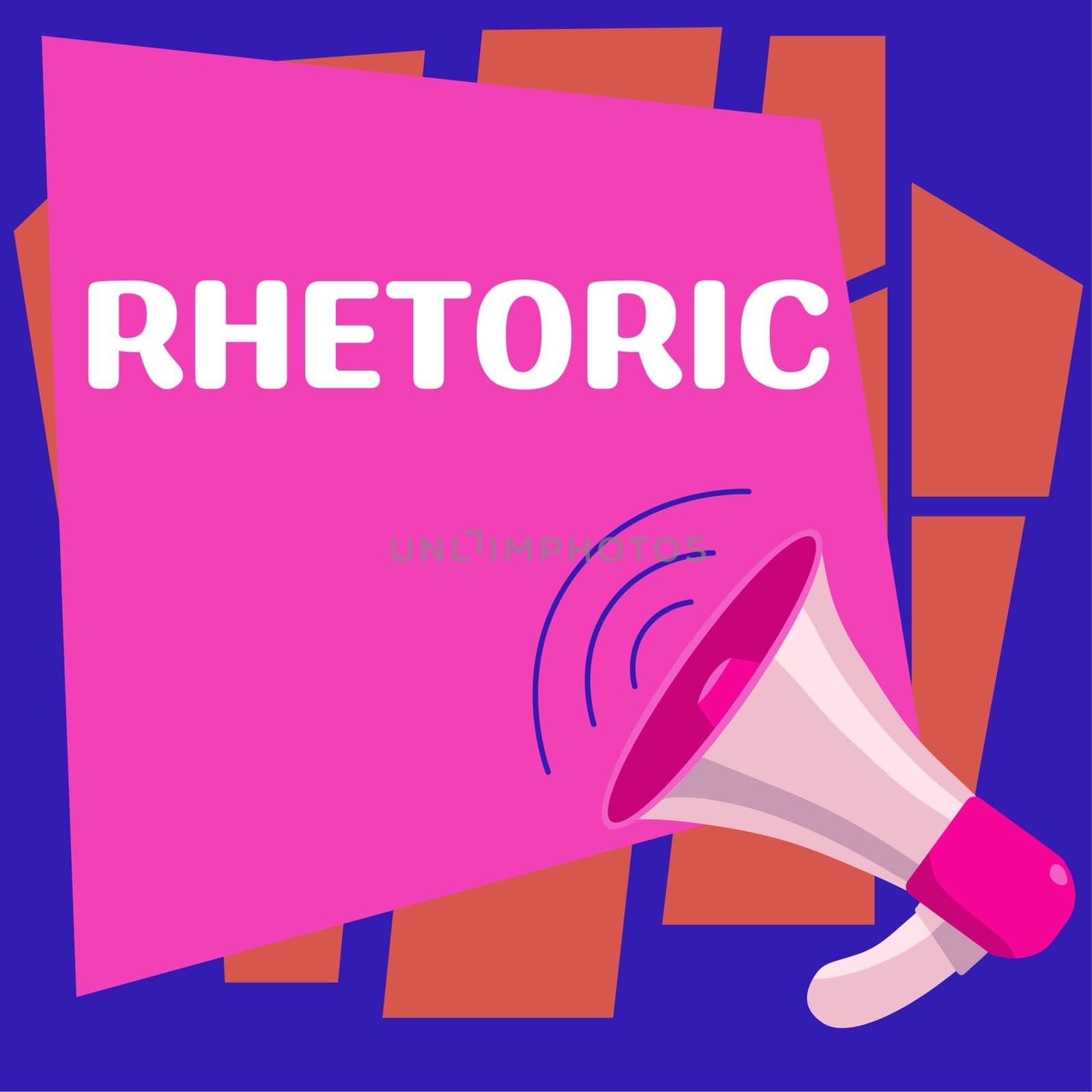 Conceptual caption Rhetoric, Business approach study of writing or speaking as mean of communication or persuasion