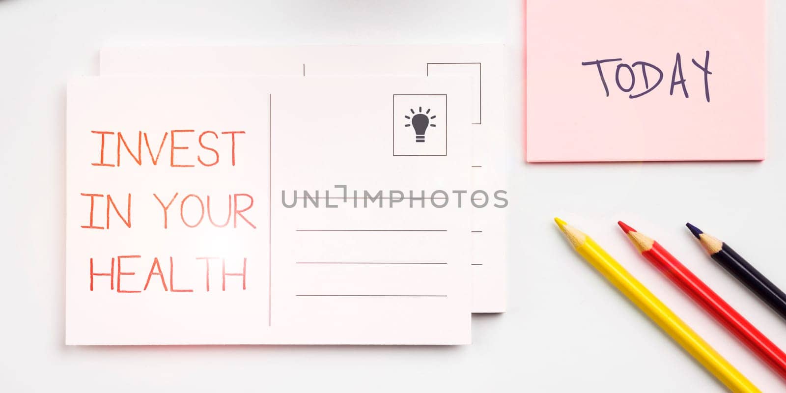 Conceptual display Invest In Your Health, Business overview Live a Healthy Lifestyle Quality Food for Wellness