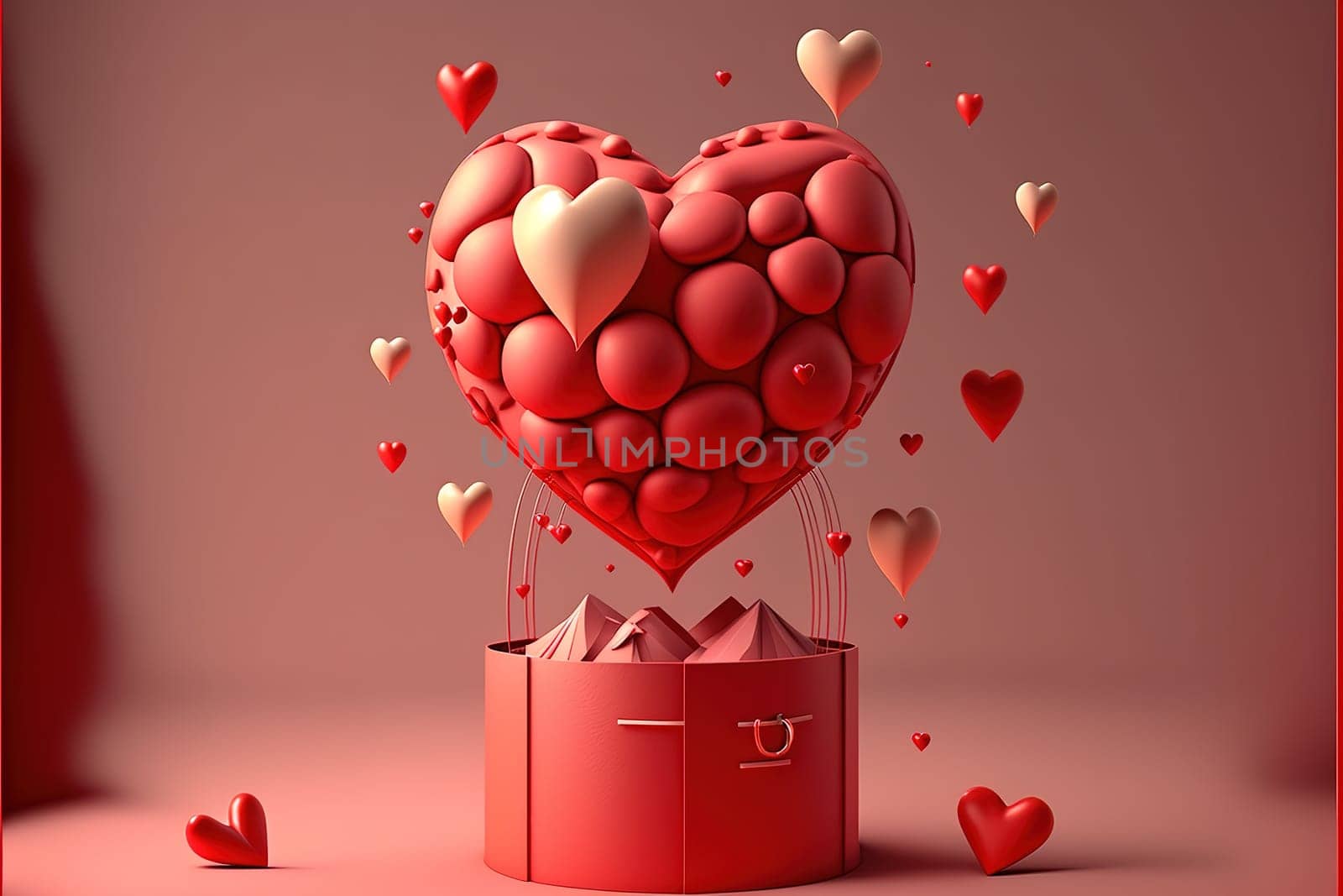 Valentine's Day concept, 14th February Love Day.