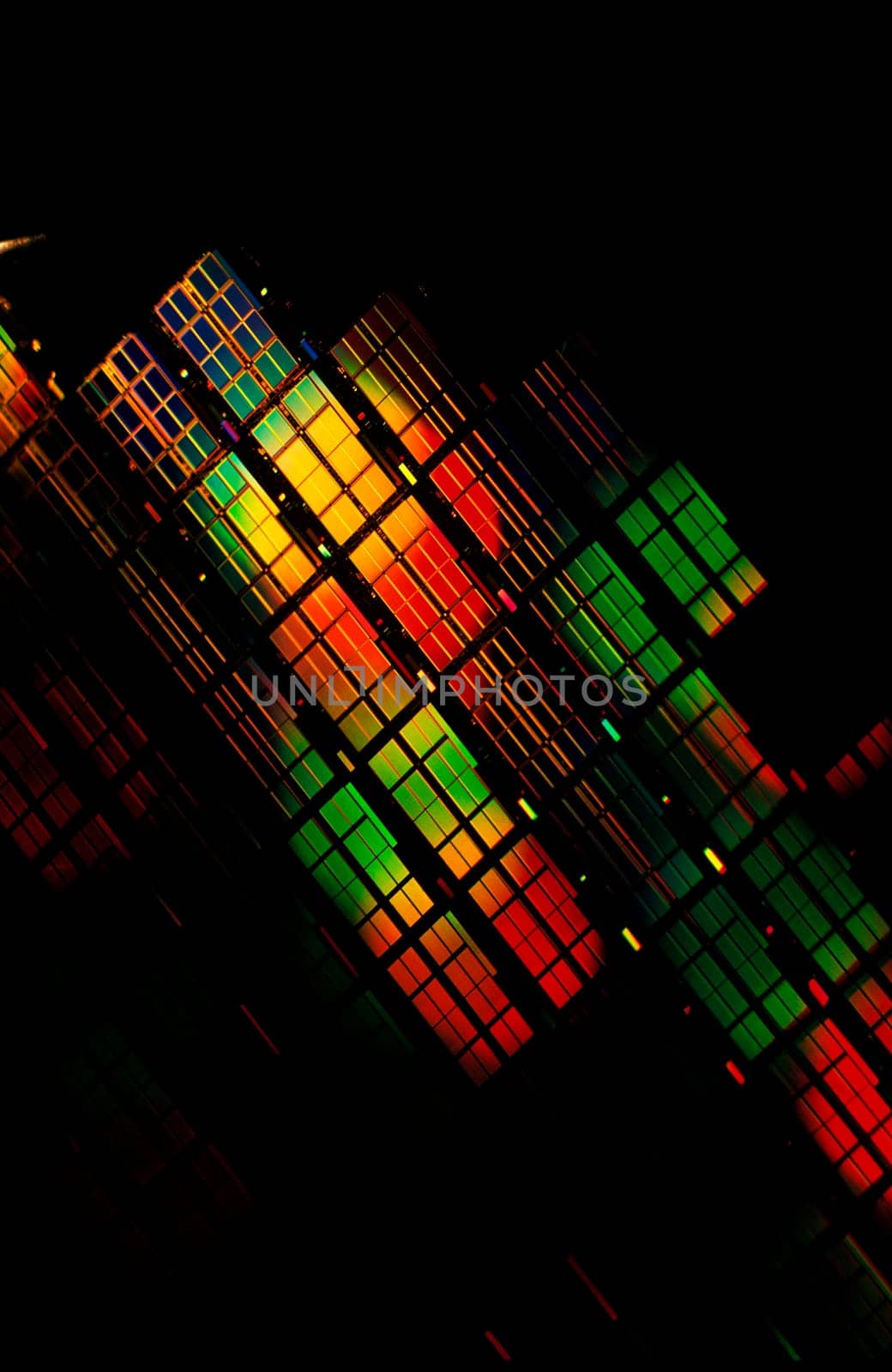 A close up of a Semi-Conductor Waffer.
