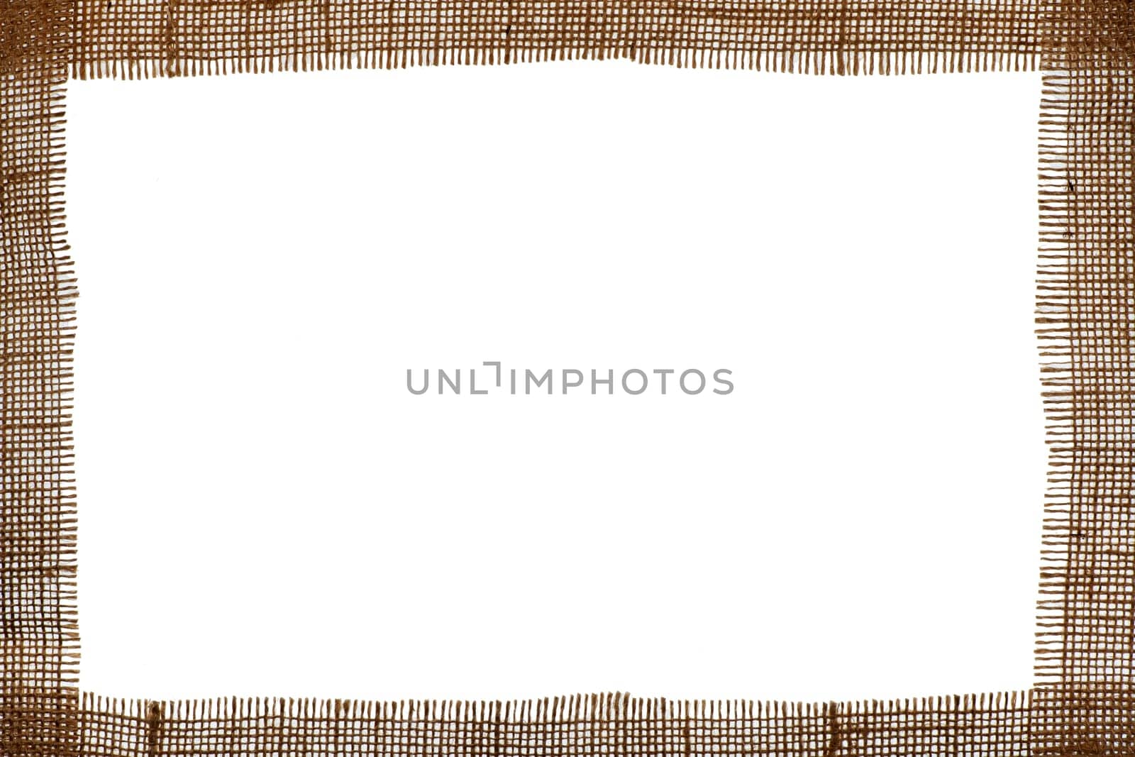 Background frame made of burlap stripes in natural colors.Stripes in natural colors.