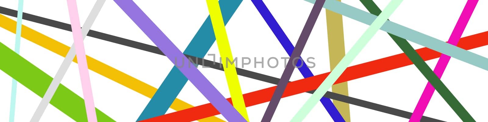 Abstract background with colorful lines on white background