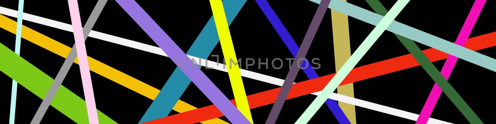 Abstract background with colorful lines on black background
