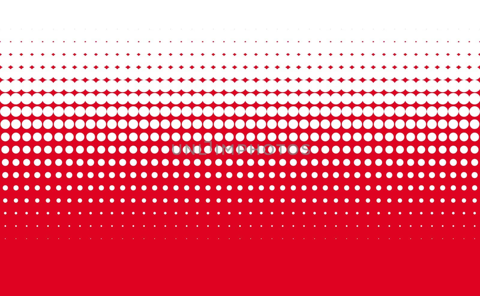 Color transition red to white - Gradient dots background