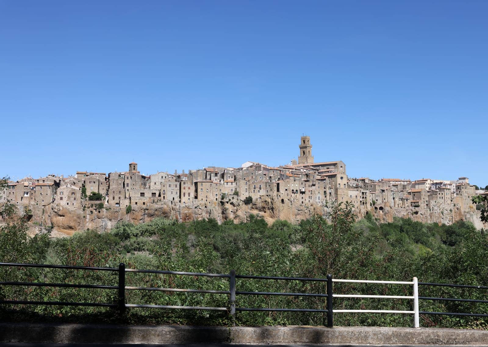 Pitigliano - the picturesque medieval town founded in Etruscan time on the tuff hill in Tuscany, Italy.