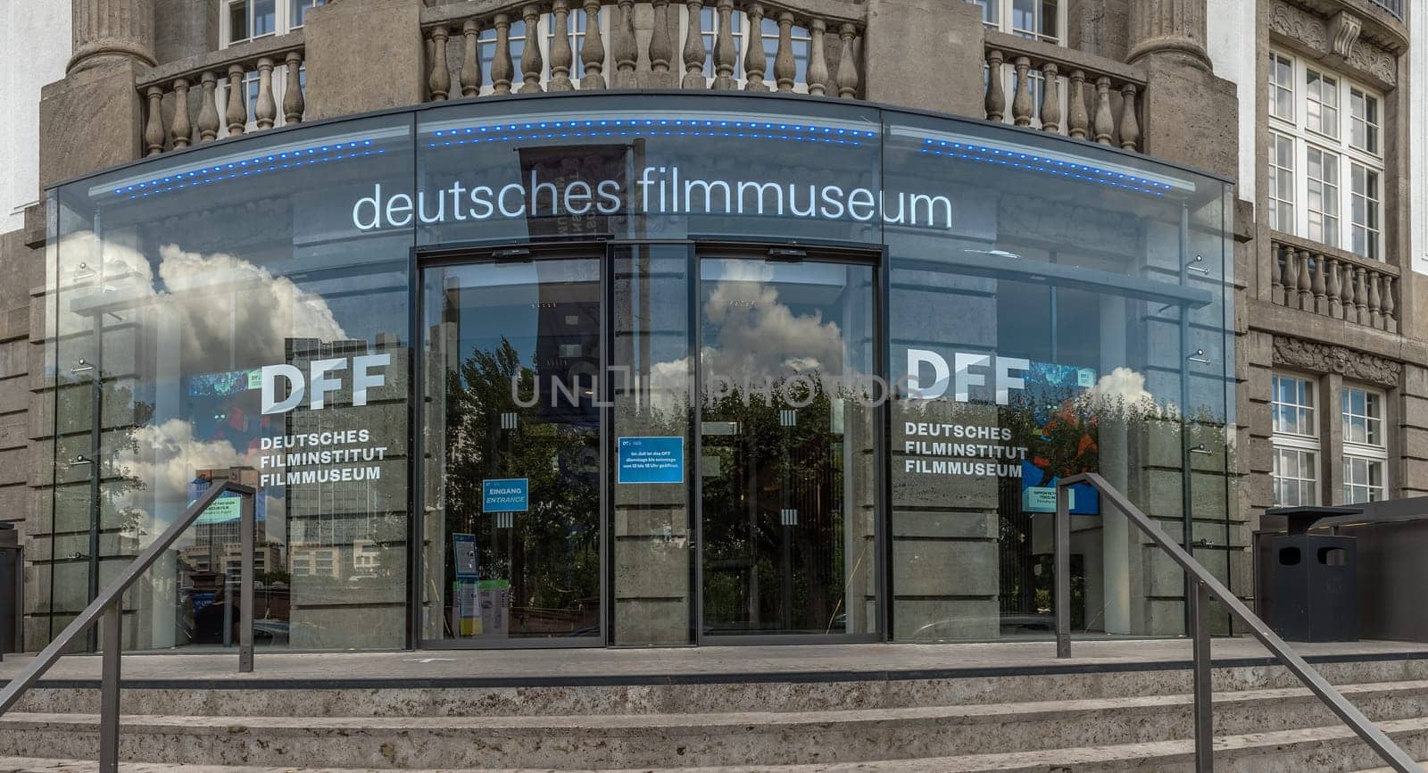 The German Filmmuseum at Museumsufer in Frankfurt, Germany