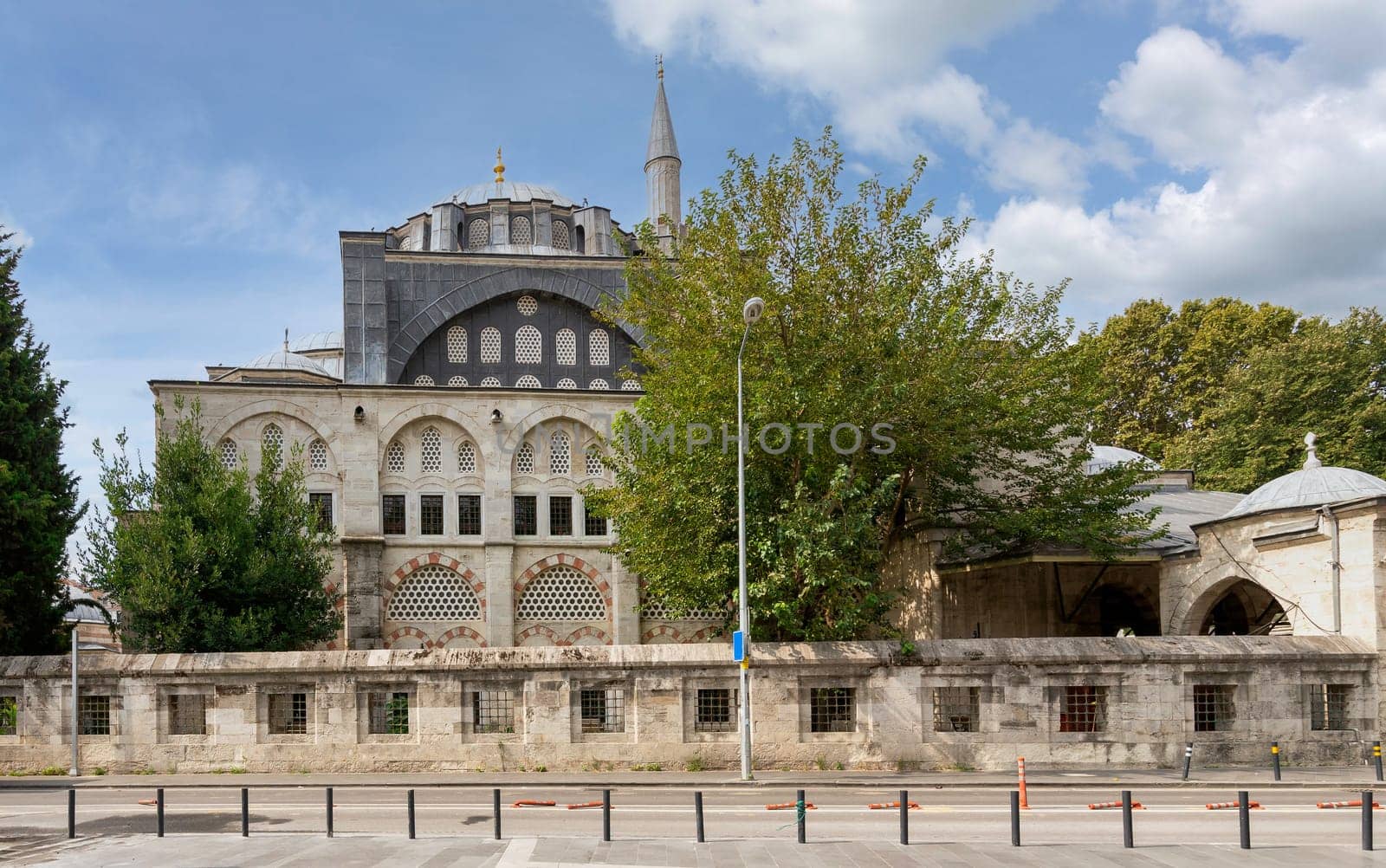 Facade of Kilic Ali Pasha Mosque, or Kilic Ali Pasa Cami, located in Tophane district of Beyoglu, beside Galataport cruise terminal, Istanbul, Turkey