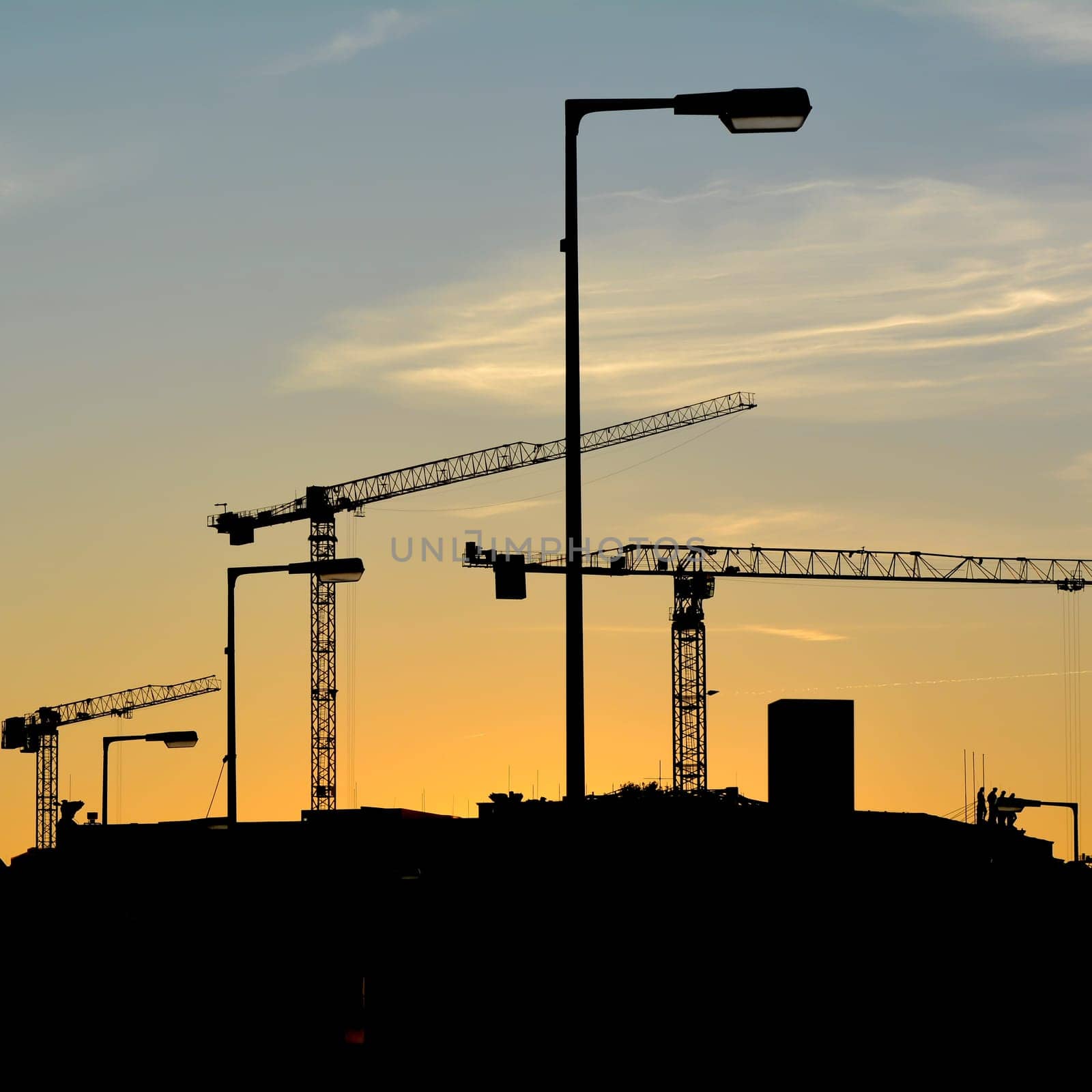 New construction of the city castle