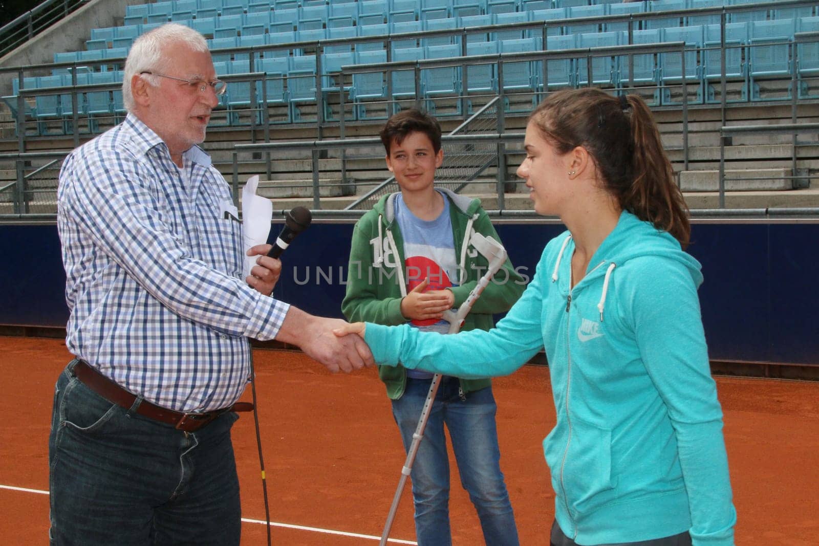 Ioana Diana Pietroiu (ROU) and Bernd Warneck,Allianz Kundler German Juniors 2015,Finaltag,Berlin,21.06.2015