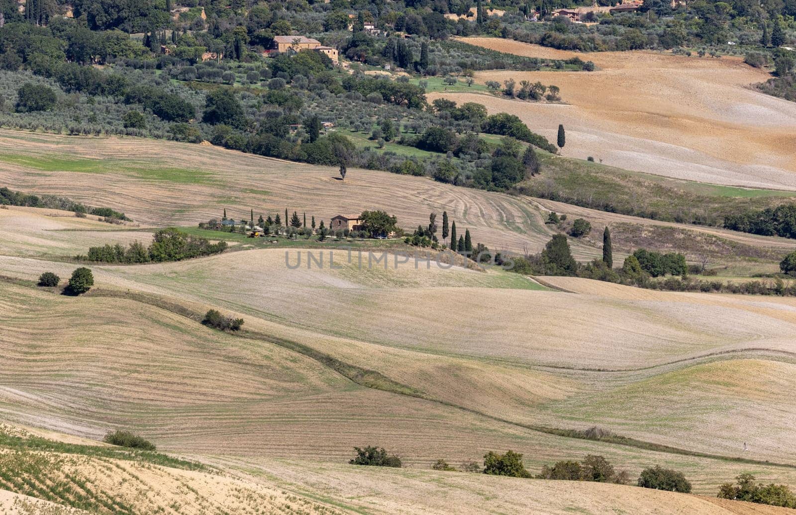 The rural landscape near Pienza in Tuscany. Italy