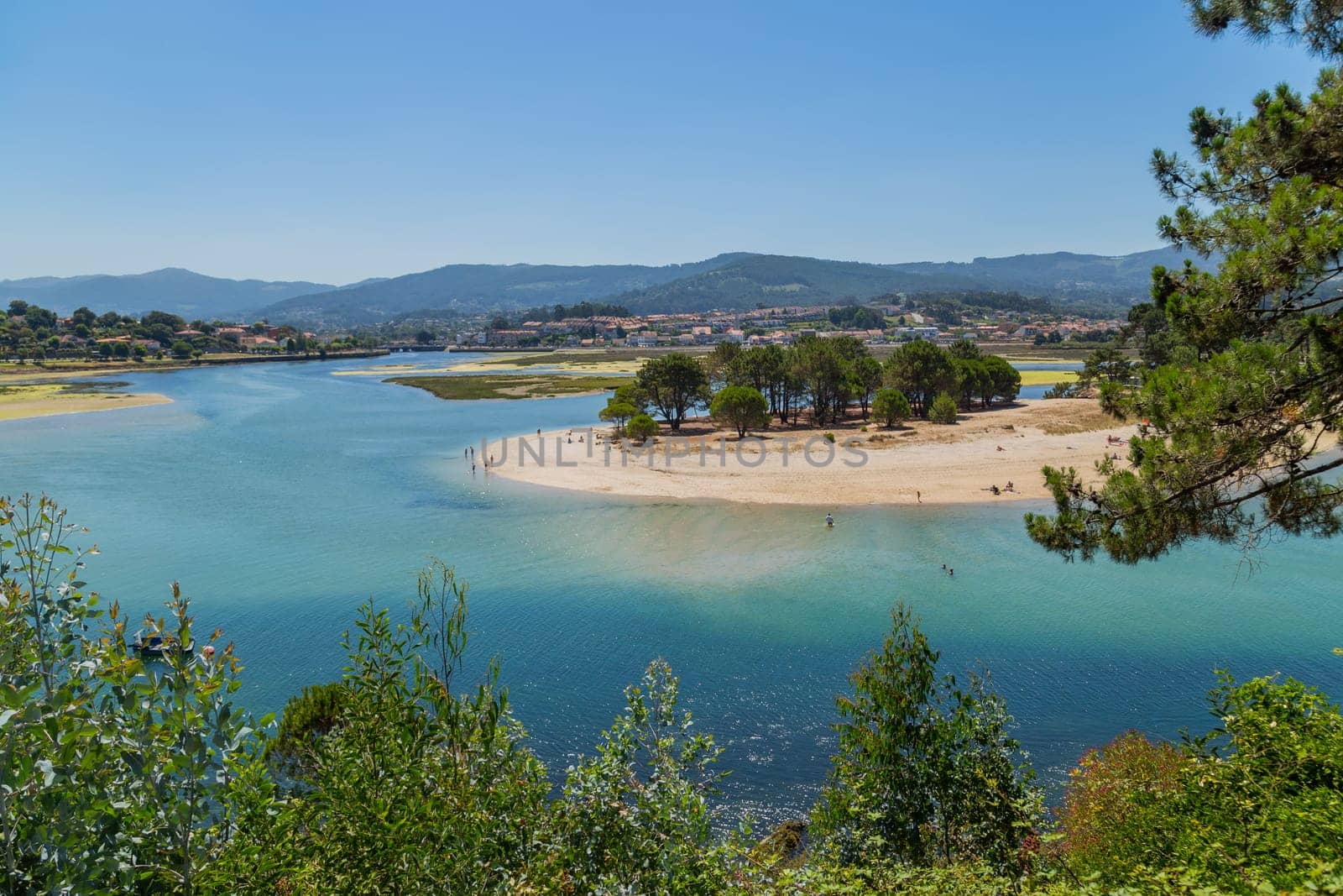 Coast of Baiona in Galicia, Spain