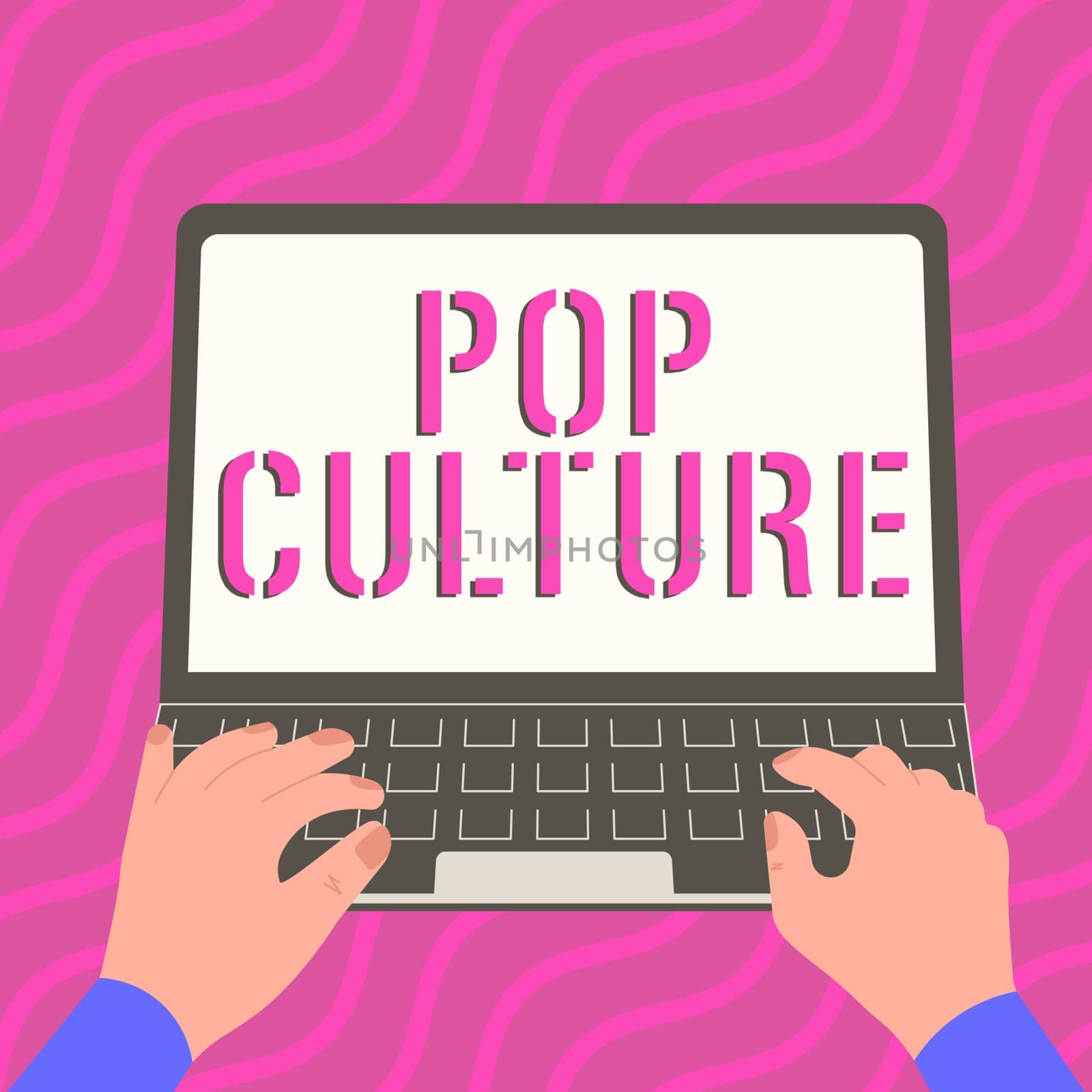Text caption presenting Pop Culture, Business overview describes the lifestyle and tastes of the majority of mostly younger people