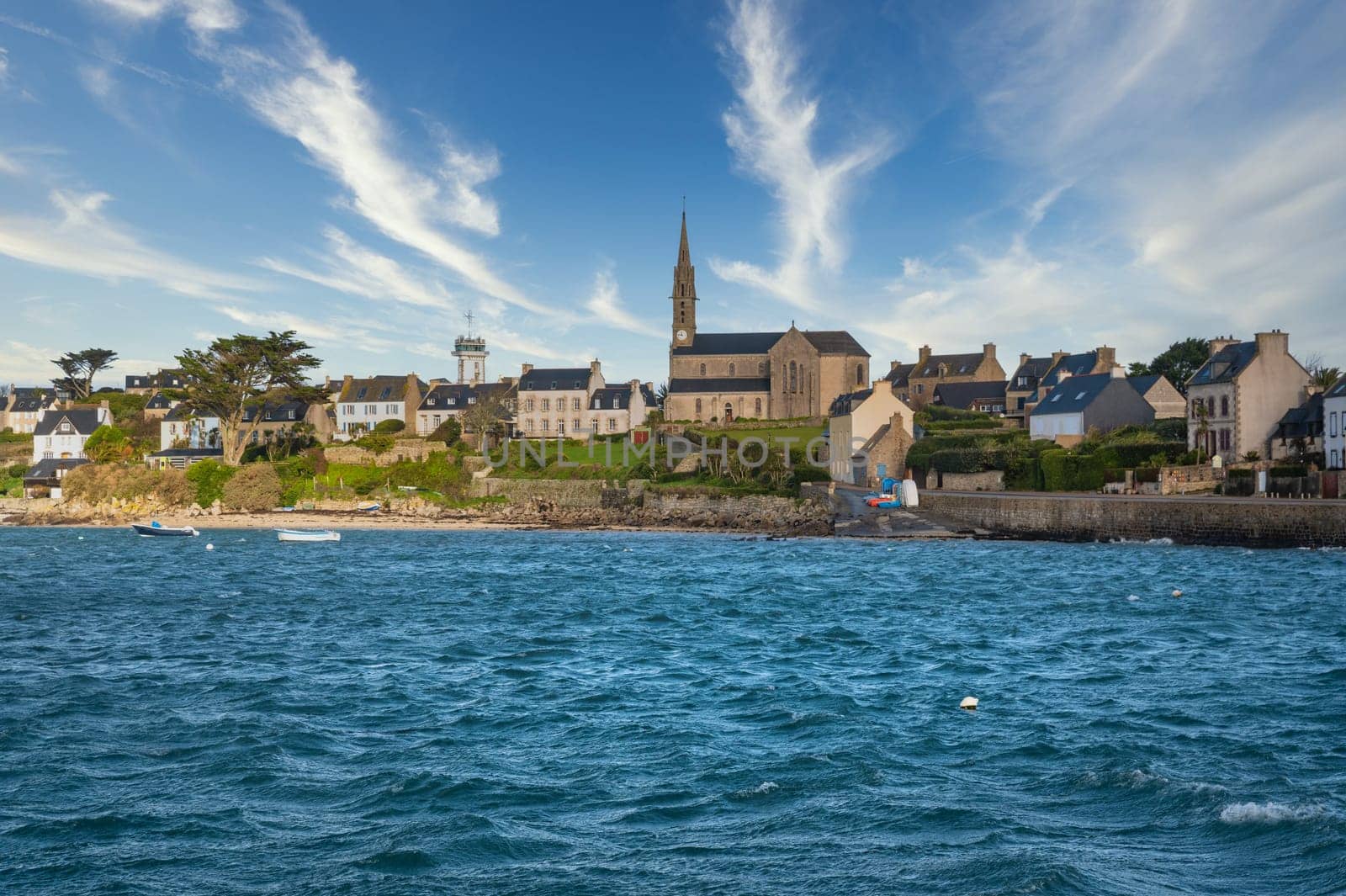famous Batz island, a small island in the Finistere next to Roskoff town in Bretagne, France