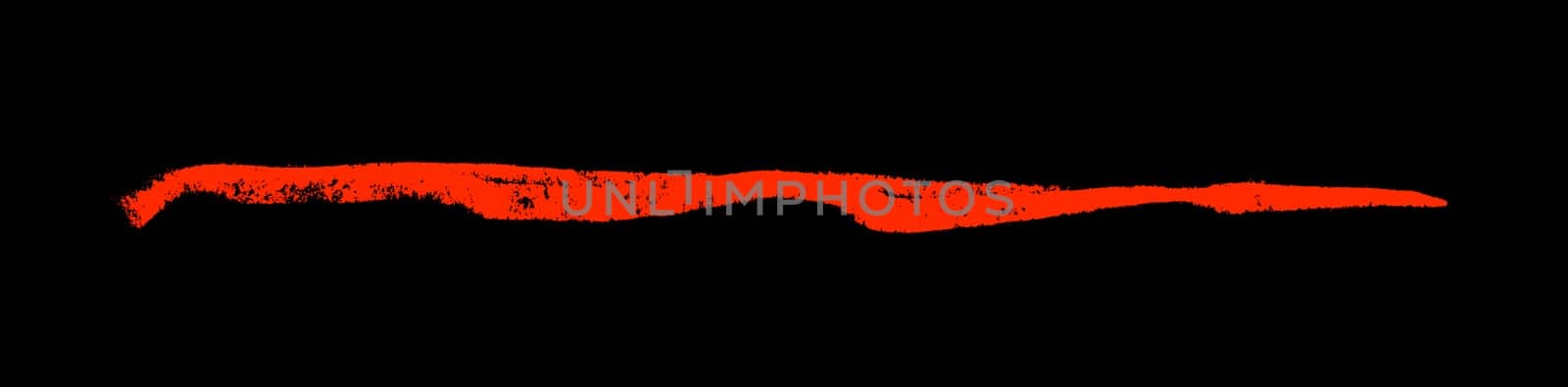 Hand painted red stroke on black background