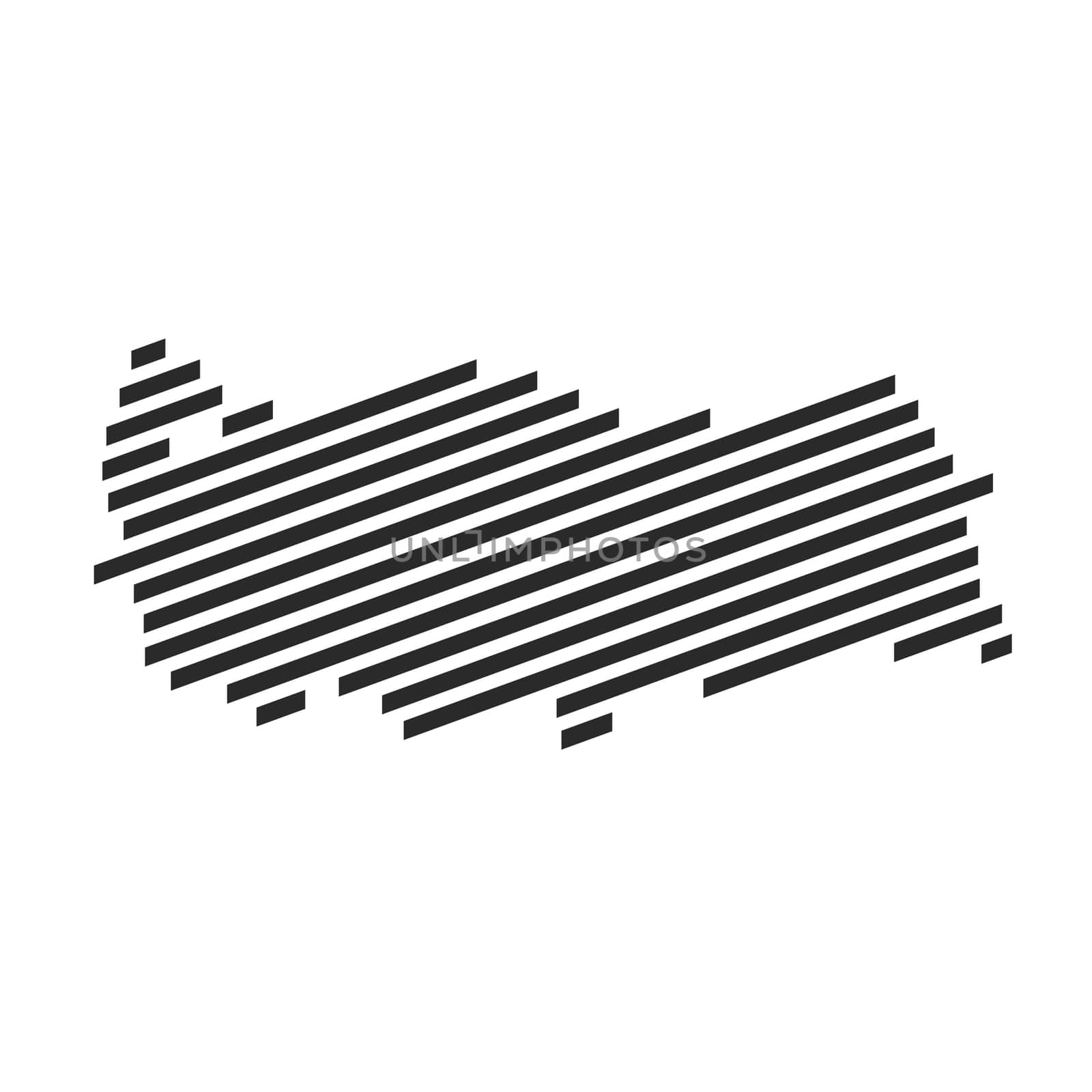 Diagonal black stripe map of Turkey