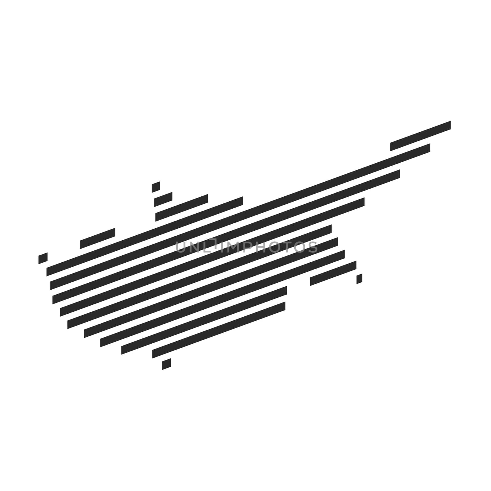 Diagonal black stripe map of Cyprus