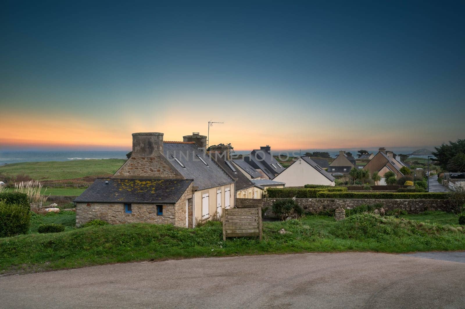 famous Batz island, a small island in the Finistere next to Roskoff town in Bretagne, France