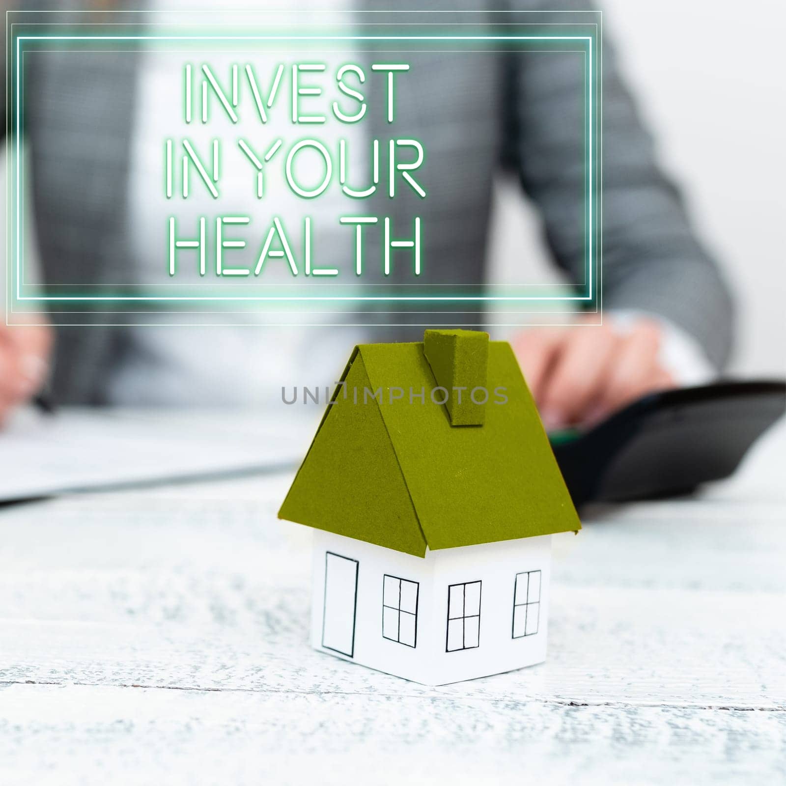 Text sign showing Invest In Your Health, Word for Live a Healthy Lifestyle Quality Food for Wellness