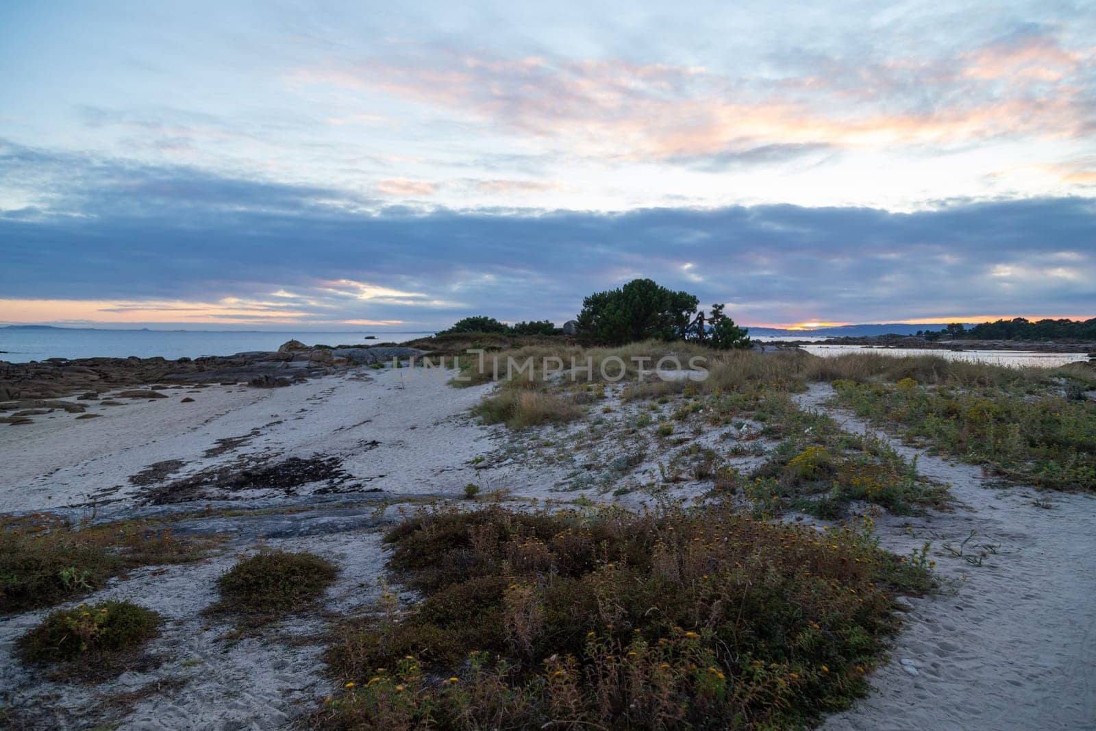 Coast of Baiona in Galicia, Spain