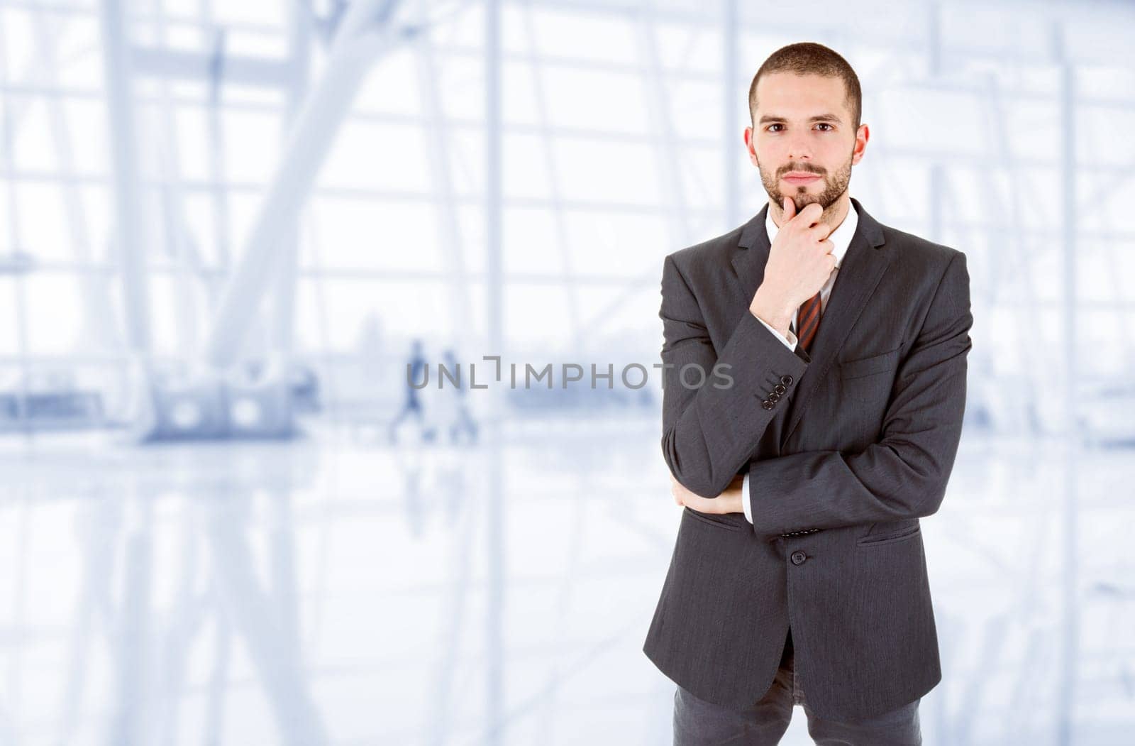 young business man portrait at the office