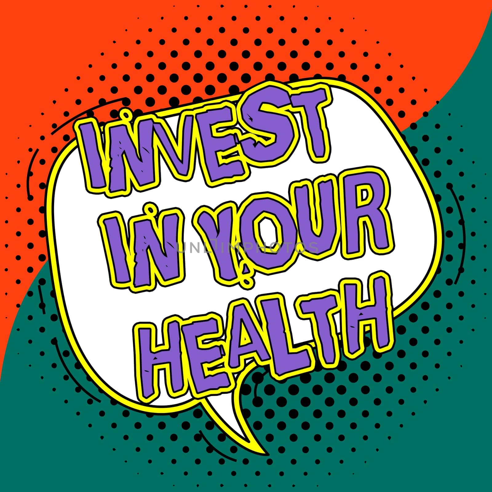 Sign displaying Invest In Your Health, Conceptual photo Live a Healthy Lifestyle Quality Food for Wellness