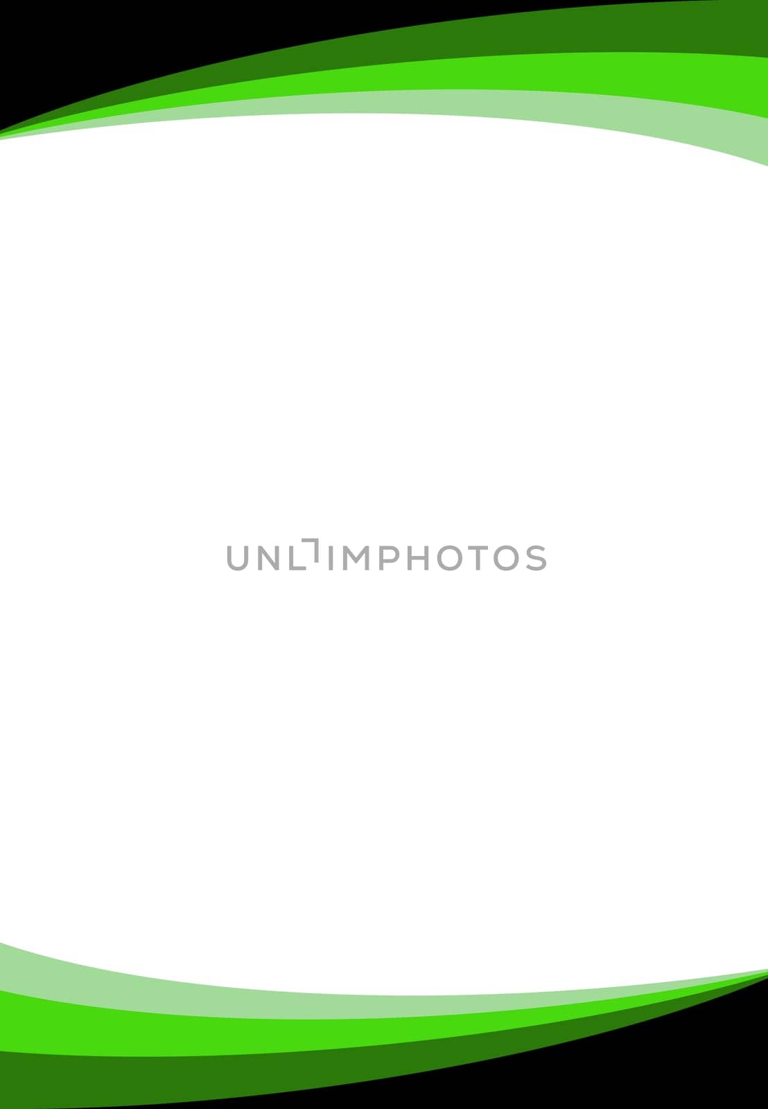 Background template for presentation with black green curve and copy space