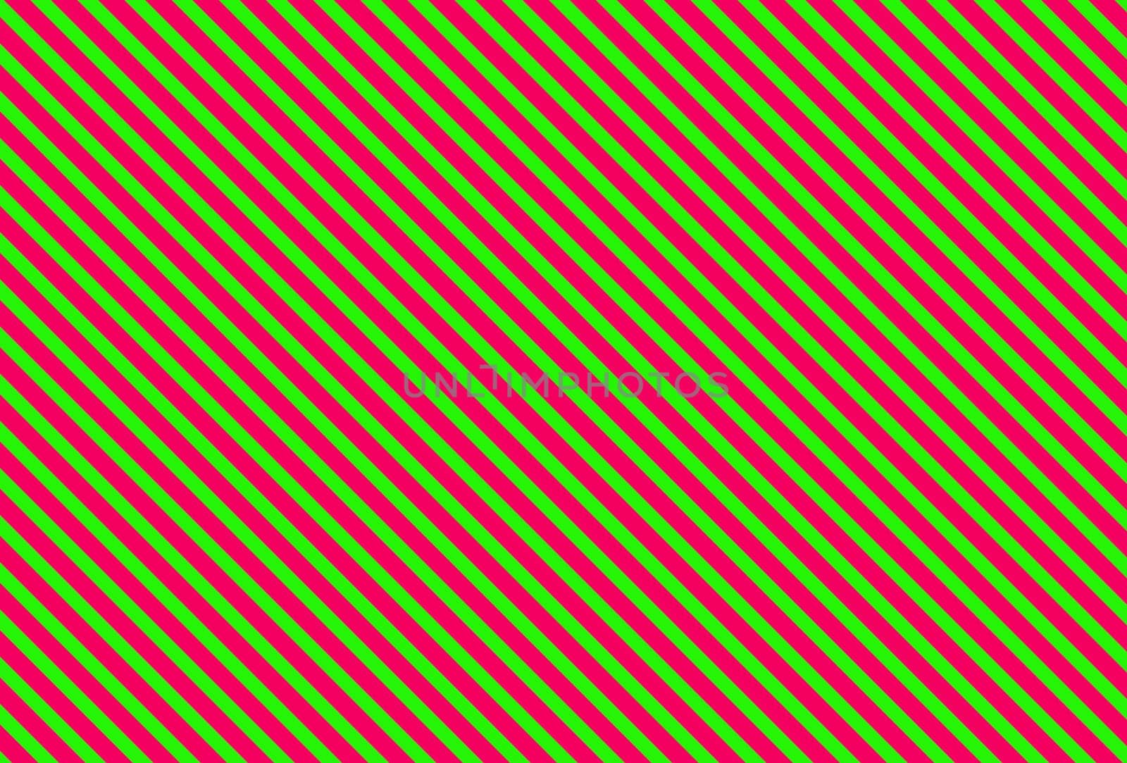 Diagonal striped background texture green and pink