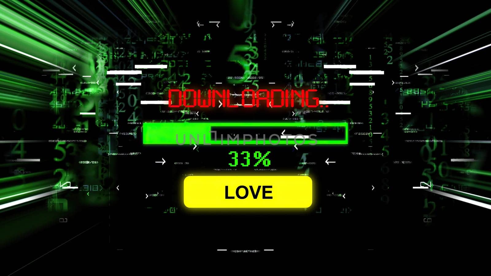 Love download progress bar on the screen,Love download progress bar on the screen