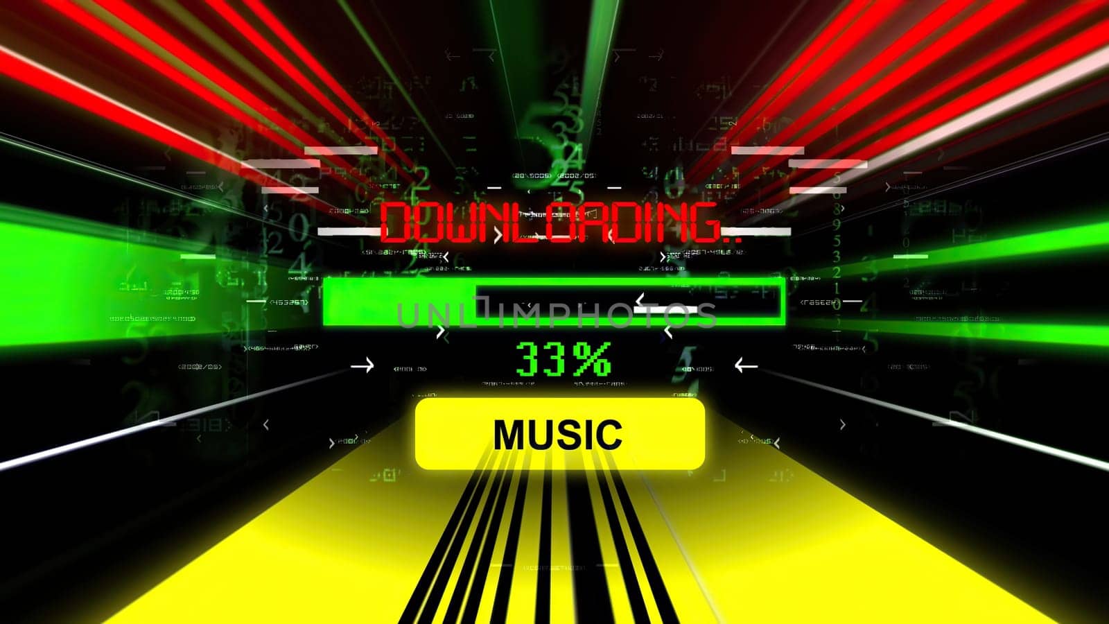 Music download progress bar on the screen,Music download progress bar on the screen
