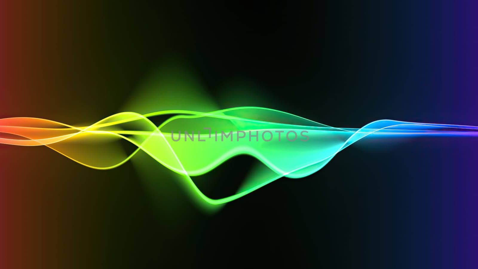 Wave line flowing rainbow color,Wave line flowing rainbow color