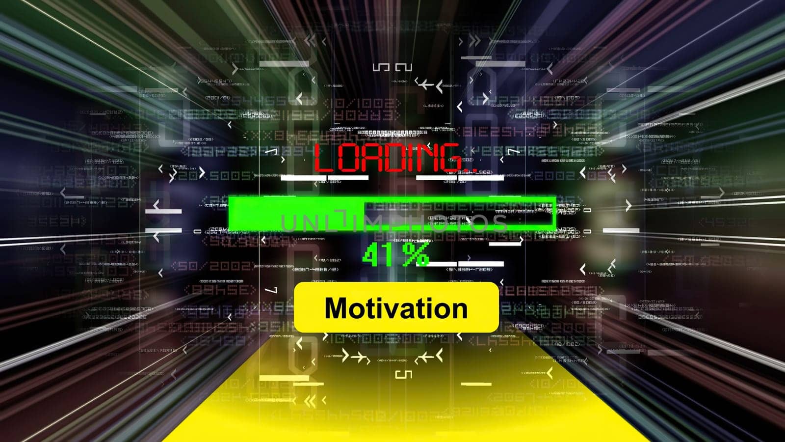 Motivation loading  progress bar on the screen,Motivation loading  progress bar on the screen