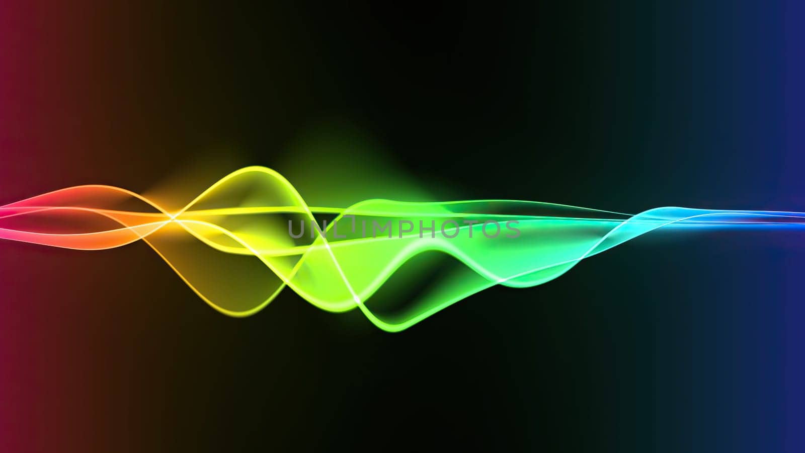 Wave line flowing rainbow color,Wave line flowing rainbow color