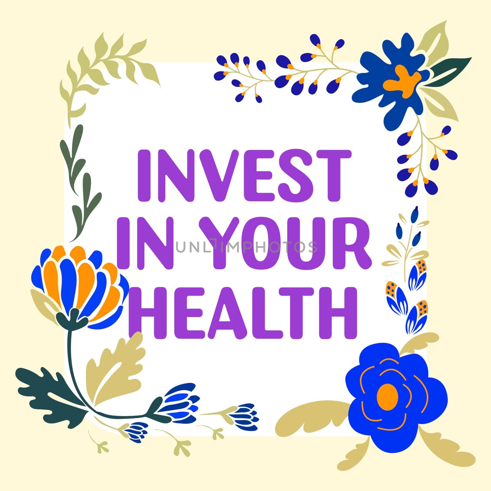 Conceptual caption Invest In Your Health, Business approach Live a Healthy Lifestyle Quality Food for Wellness