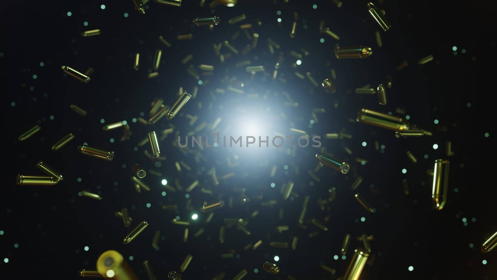 3D illustration Background for advertising and wallpaper in weapon and war scene. 3D rendering in decorative concept.