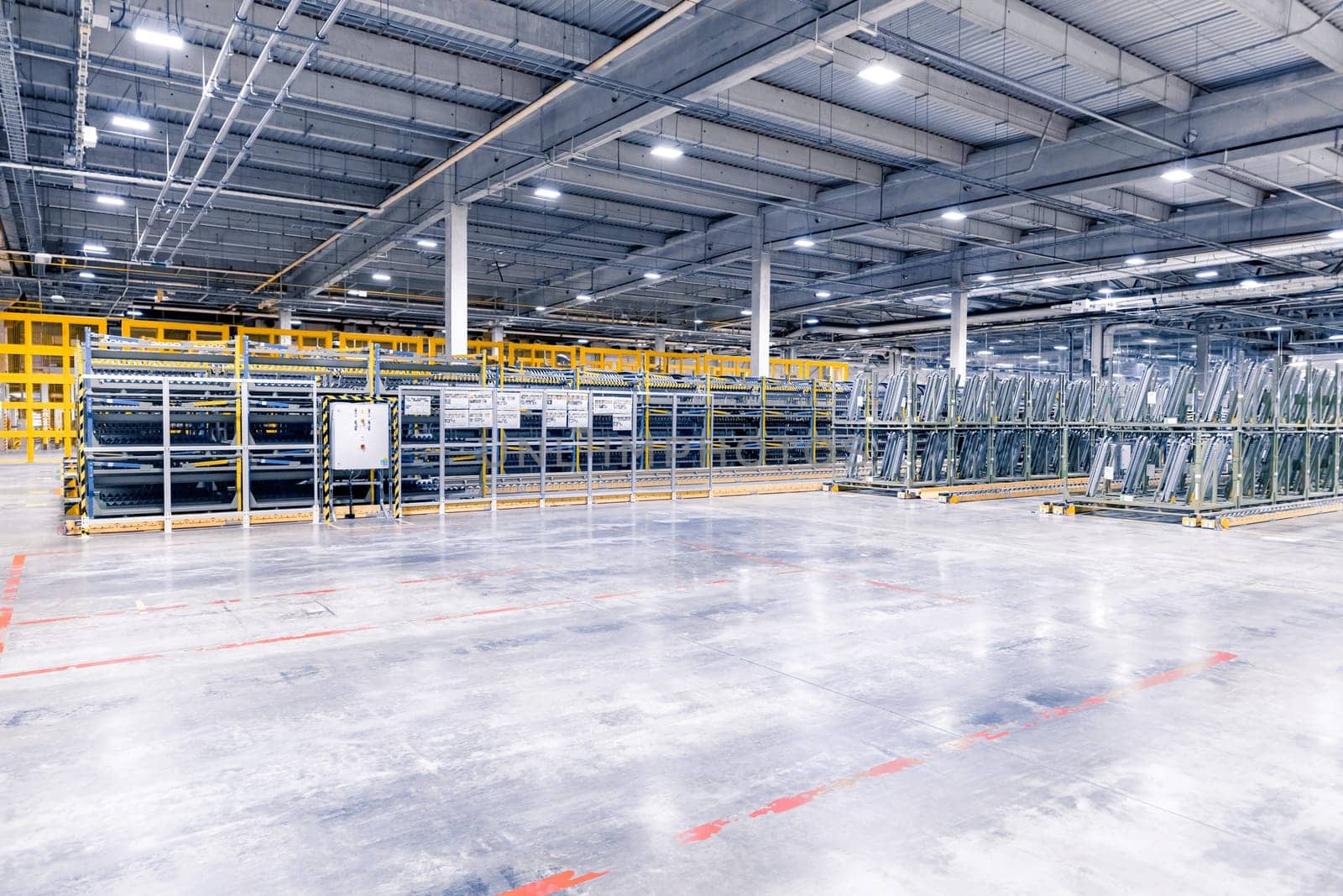 spare parts in a car factory