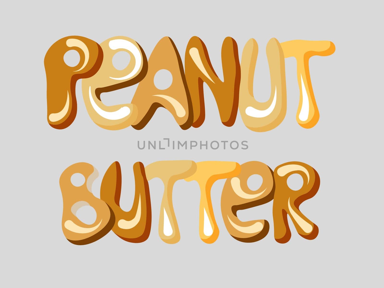 peanut butter. quote peanut butter.vector illustration isolated