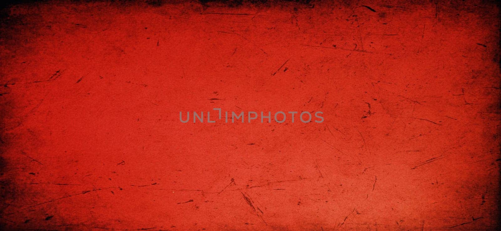 Red background with black vignette around the edges. Grunge style. Strokes and scratches.